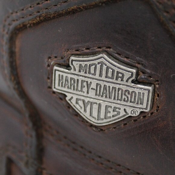 Harley Davidson Brown Leather Riding Boots Stock #91006 Size 8 US - Picture 8 of 13